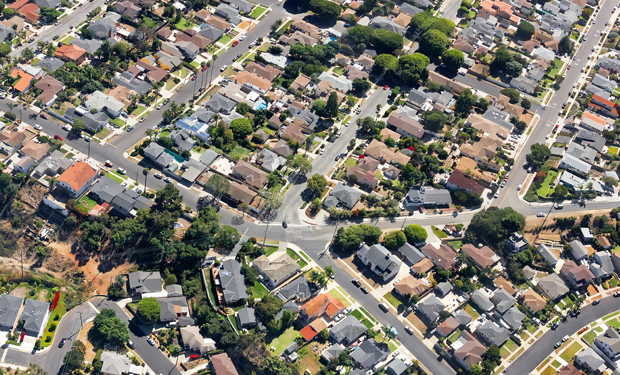 GIS satellite view of suburbs
