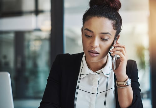 woman on cell phone